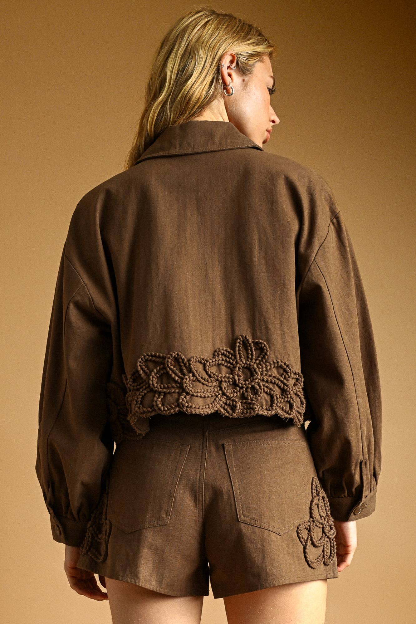 FLORAL EMBELLISHMENT JACKET
