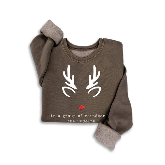 RUDOLPH GLITTER MINERAL SWEATSHIRTS