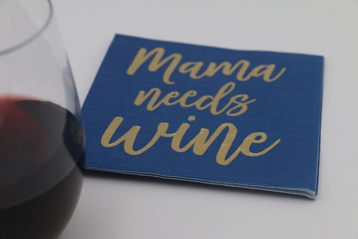 Mama Needs Wine Cocktail Napkins - 20ct