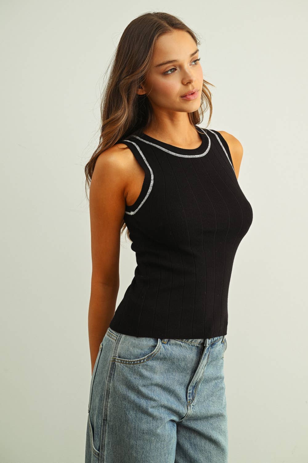 Black Knit Tank