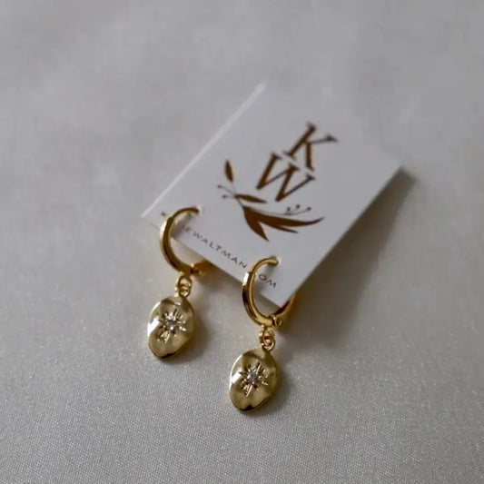 North Star Huggie Earrings