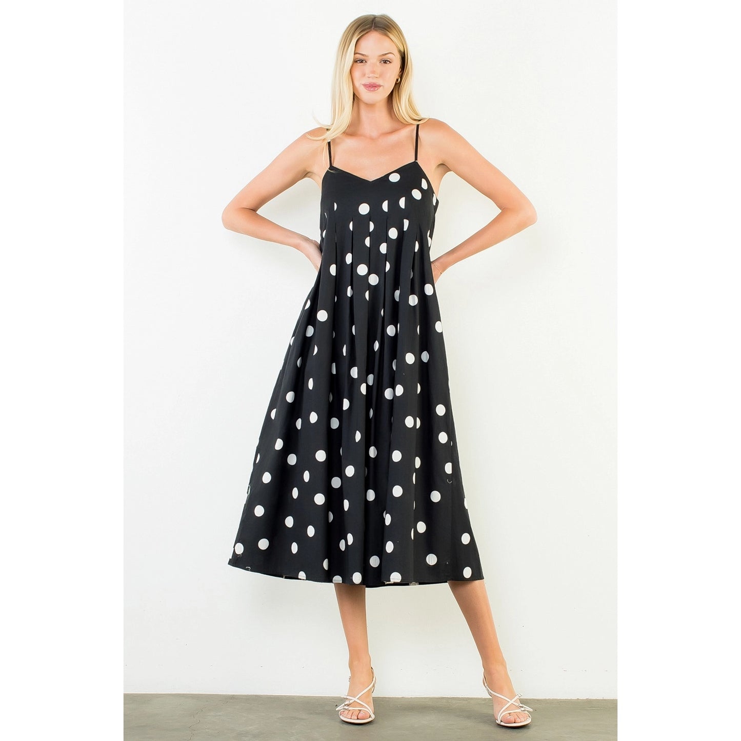 Black and White Polka Dot Dress