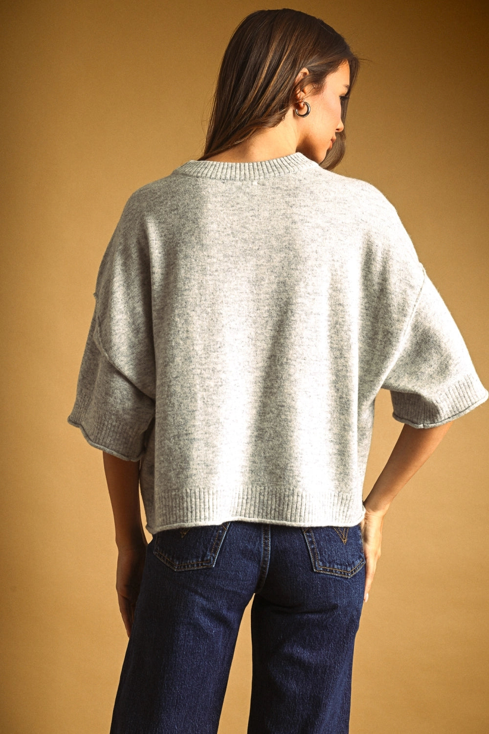 Short Sleeve Knit Top