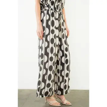Oval Dot Print Pant