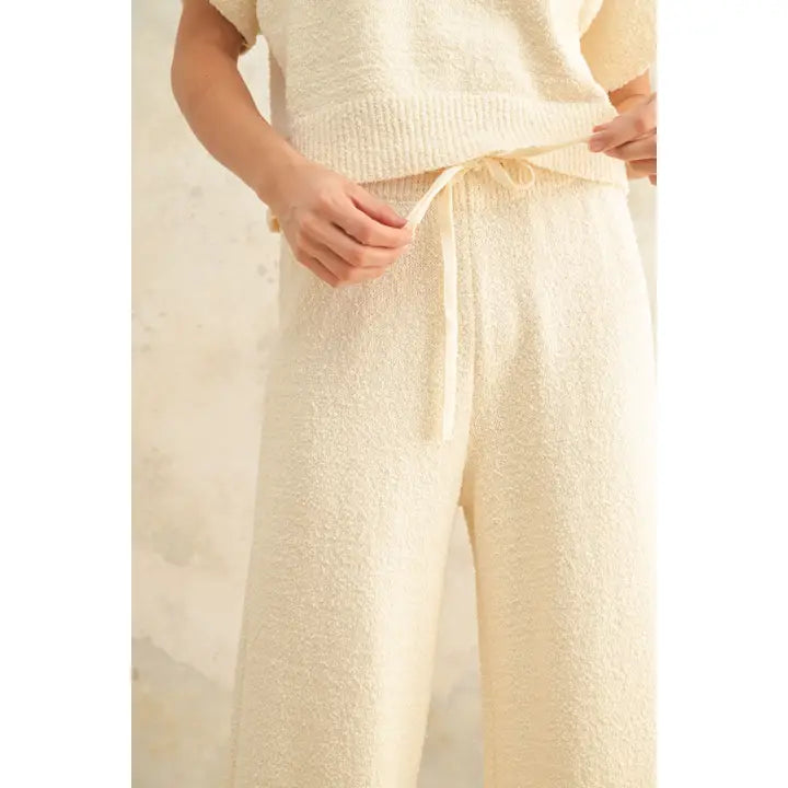 Cream Knitted Pant