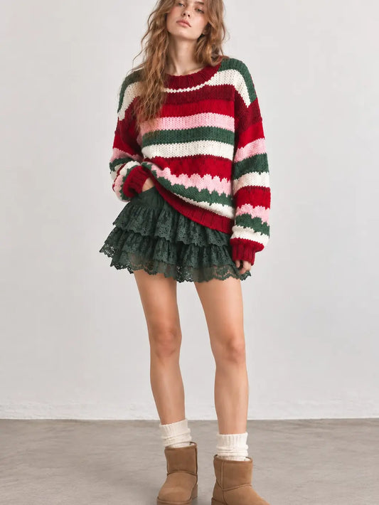 Color Pop Knit Sweater