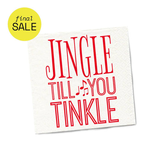 Jingle Till You Tinkle Cocktail Napkins - 20ct