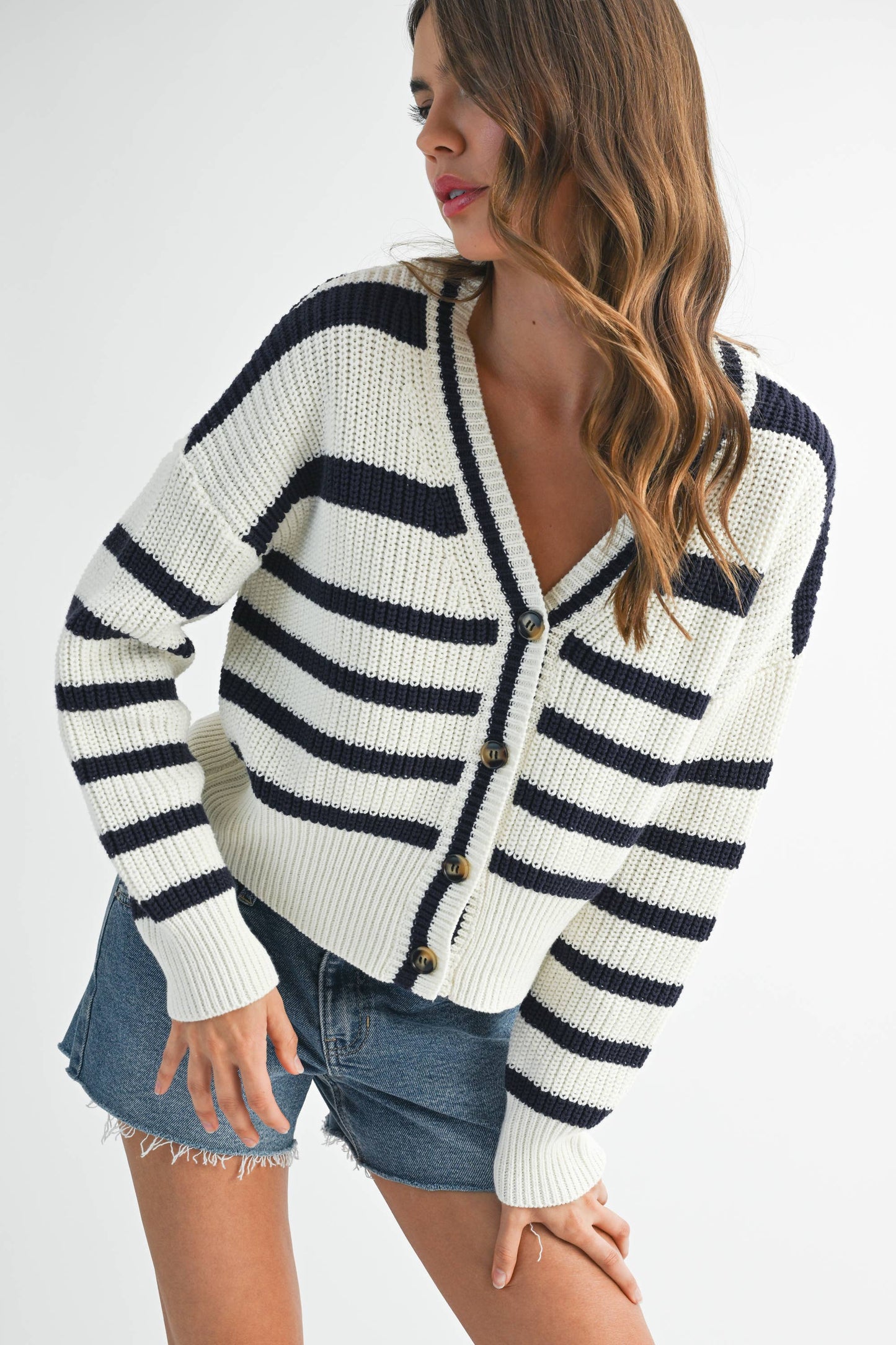 Bona Striped Cardigan
