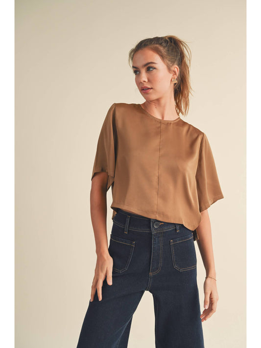 Lyra Short Sleeve Round Neck Top