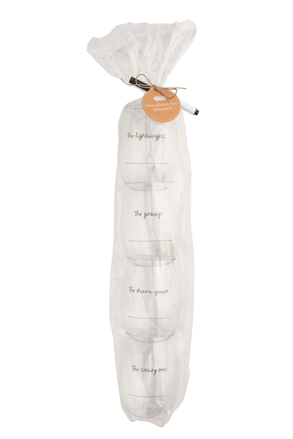 The Personalize Wine Glass Set