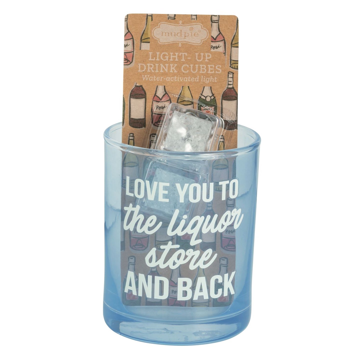 Cocktail Glass + Light up Cube Set