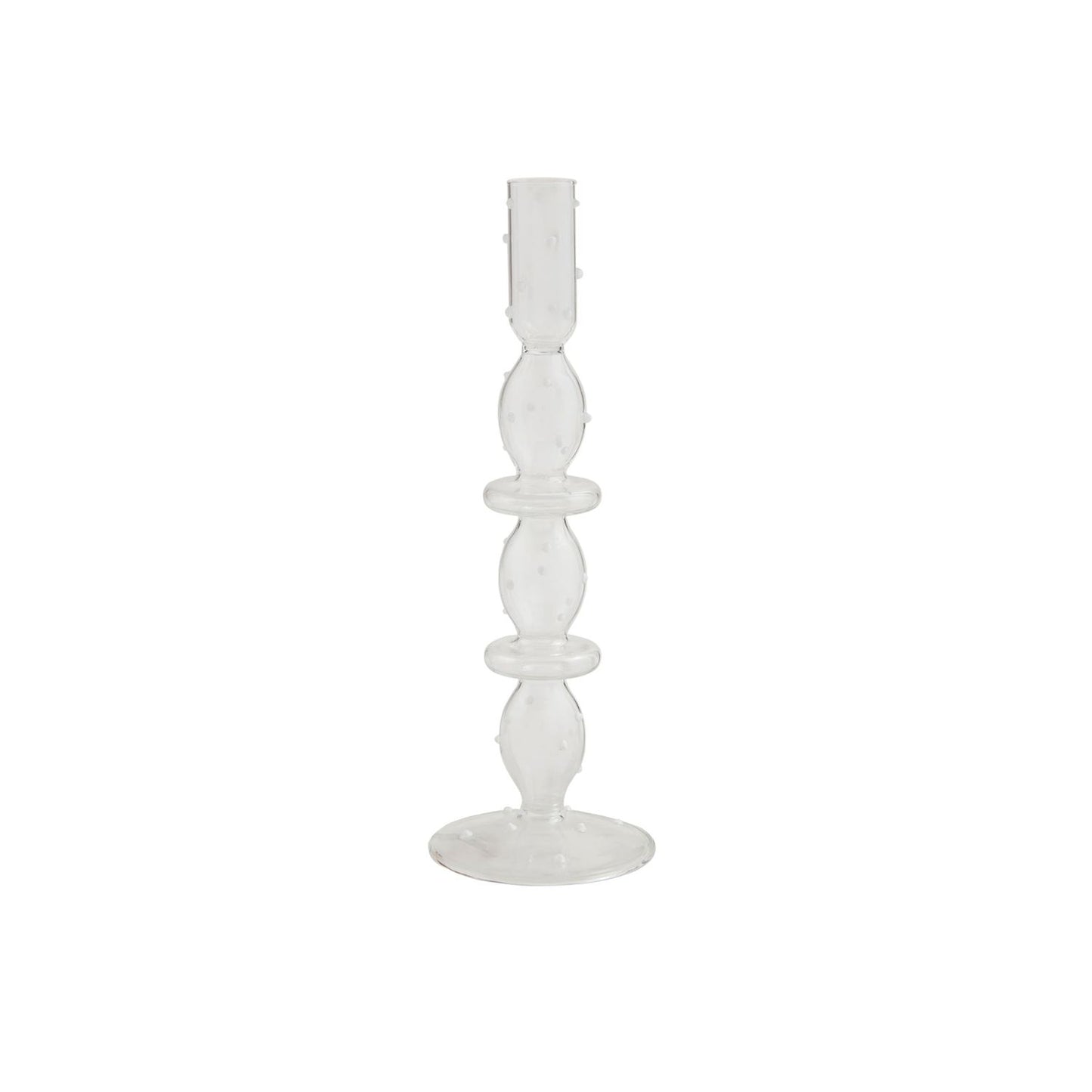 Dotted Candlestick Glass