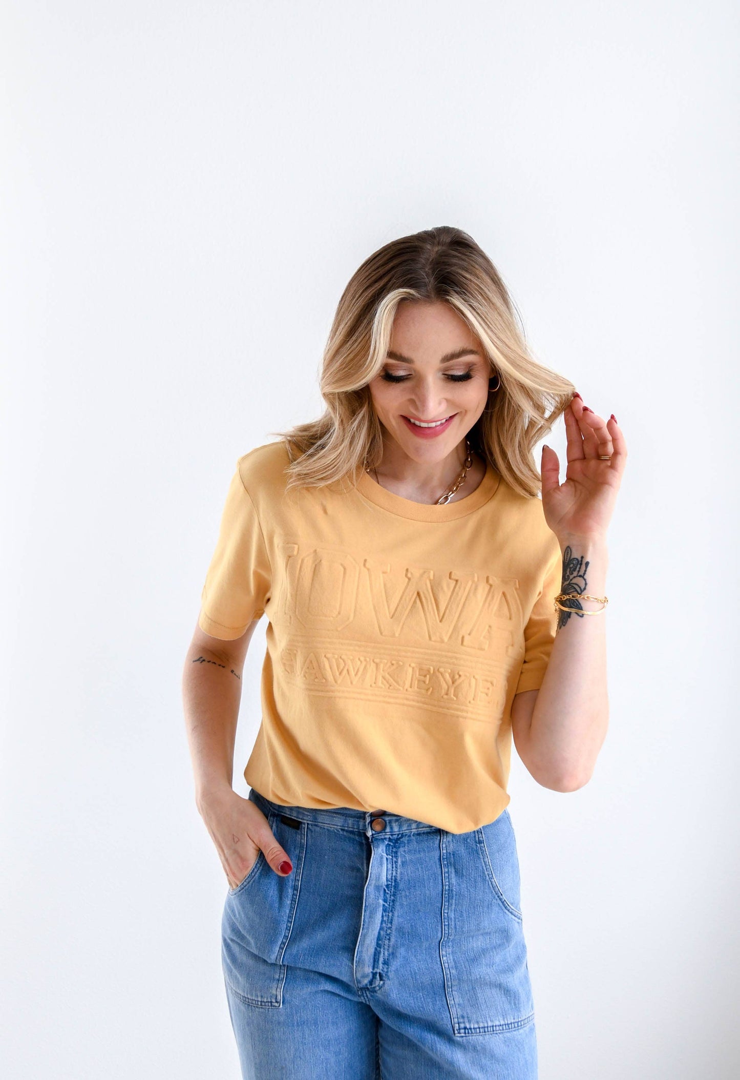 Iowa Hawkeyes All Yellow Classic Tee