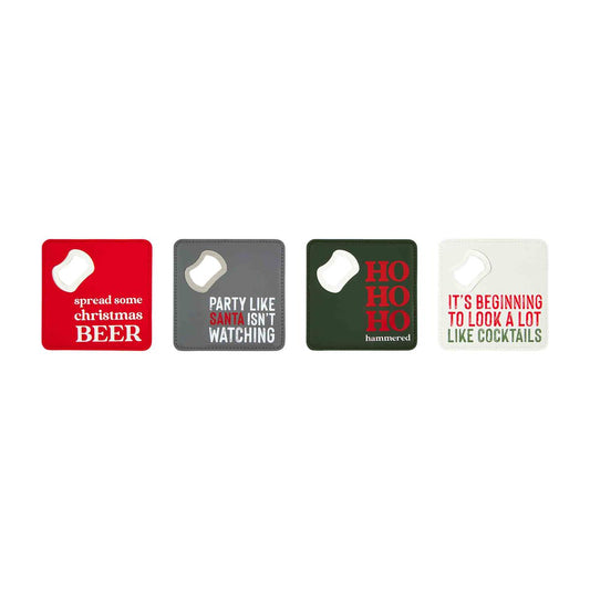 Christmas Bottle Opener Coasters