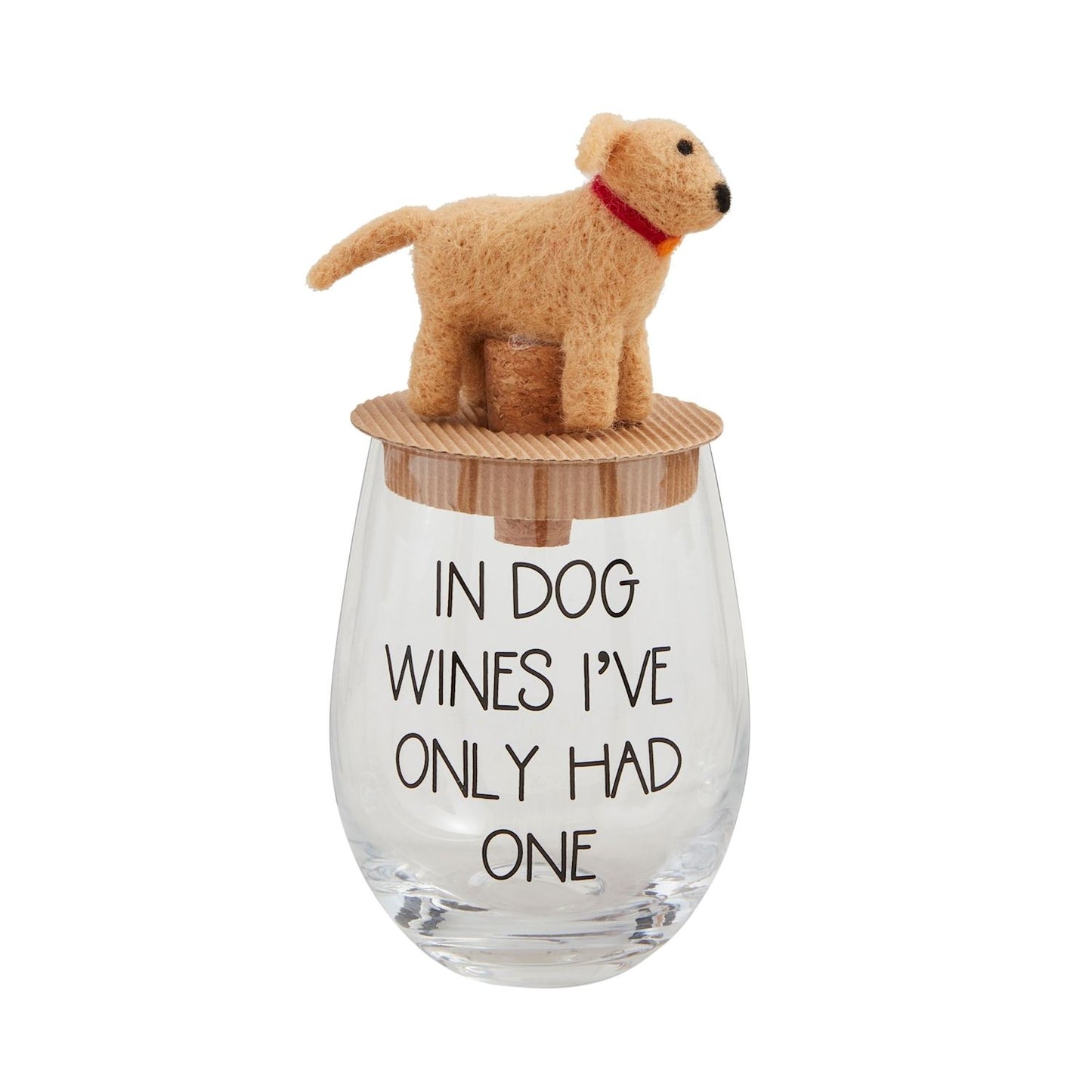 Dog Wine Glasses and Topper
