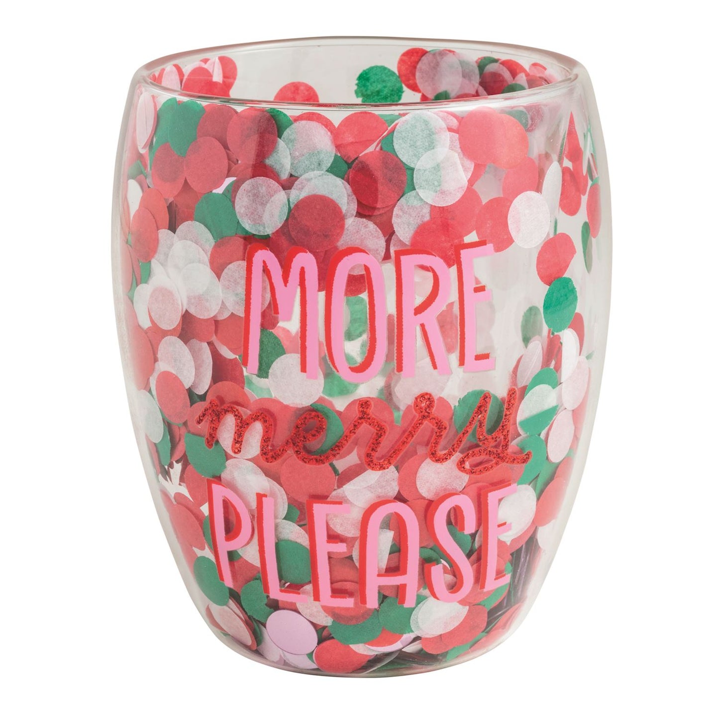 Holiday Confetti Wine Glass