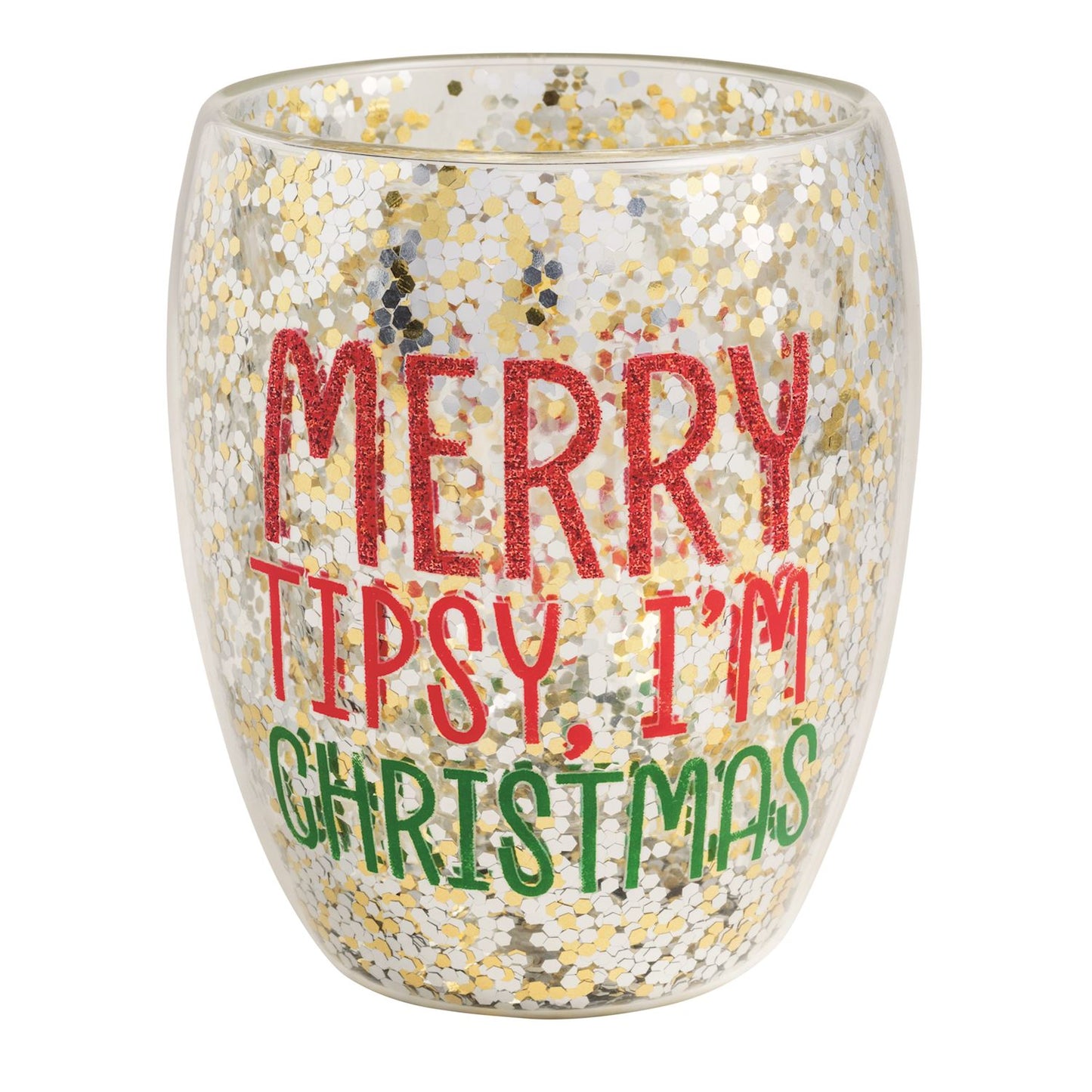 Holiday Confetti Wine Glass
