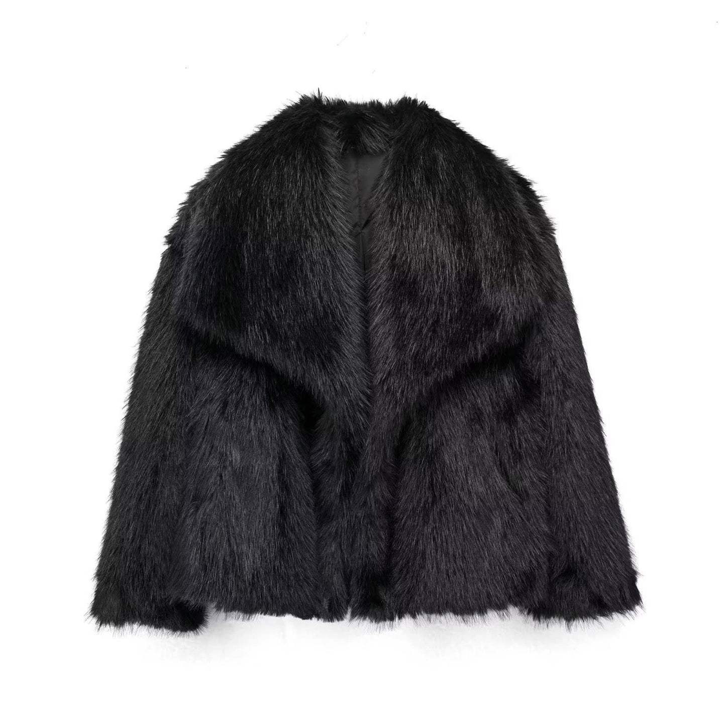 Faux fur coat