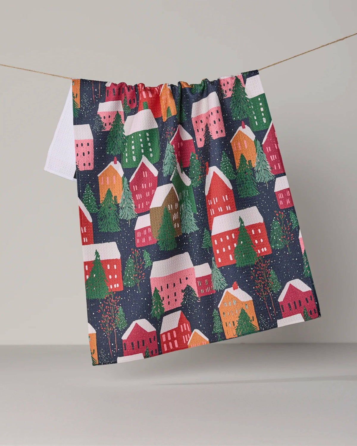 Alpine Village Tea Towel