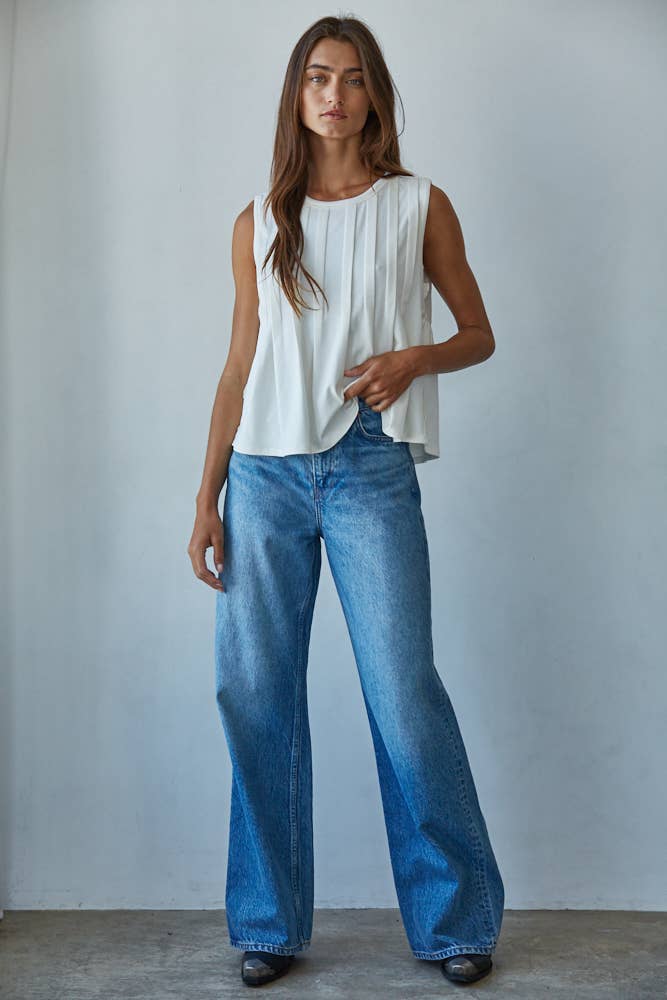 Knit Jersey Round Neck Tank