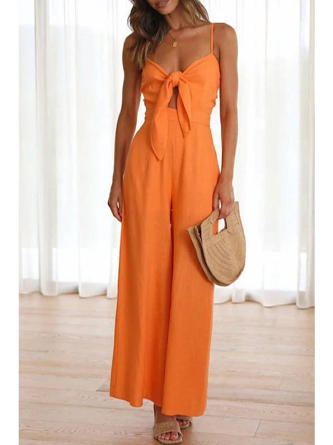 Halle Orange Jumpsuit