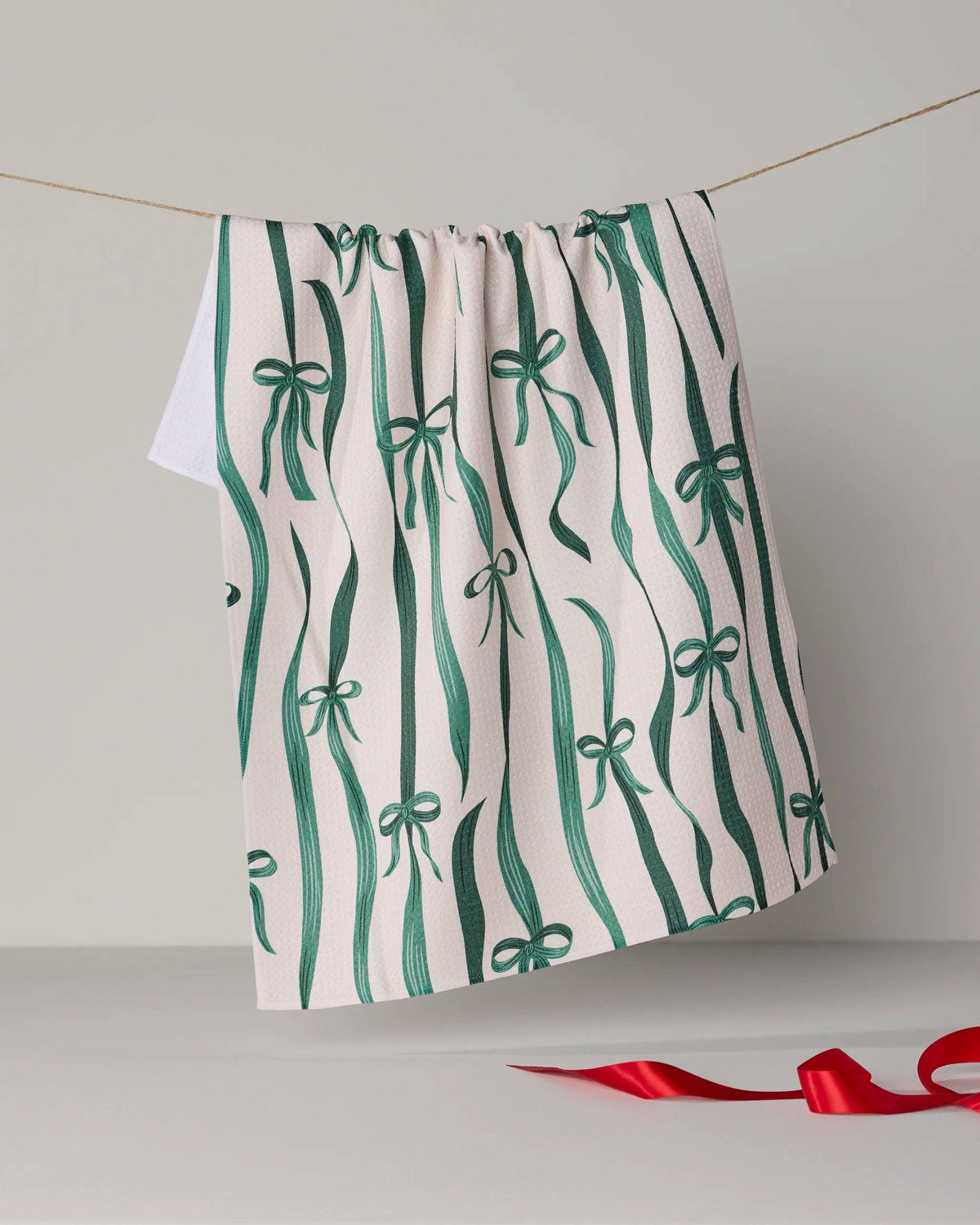Falling Ribbon Tea Towel