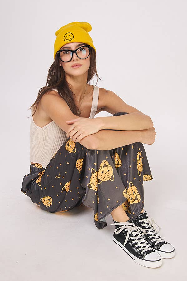 Leopard Satin Pant