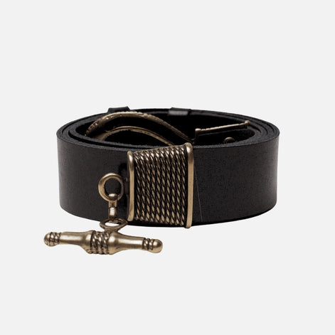 Mika Black Leather Belt