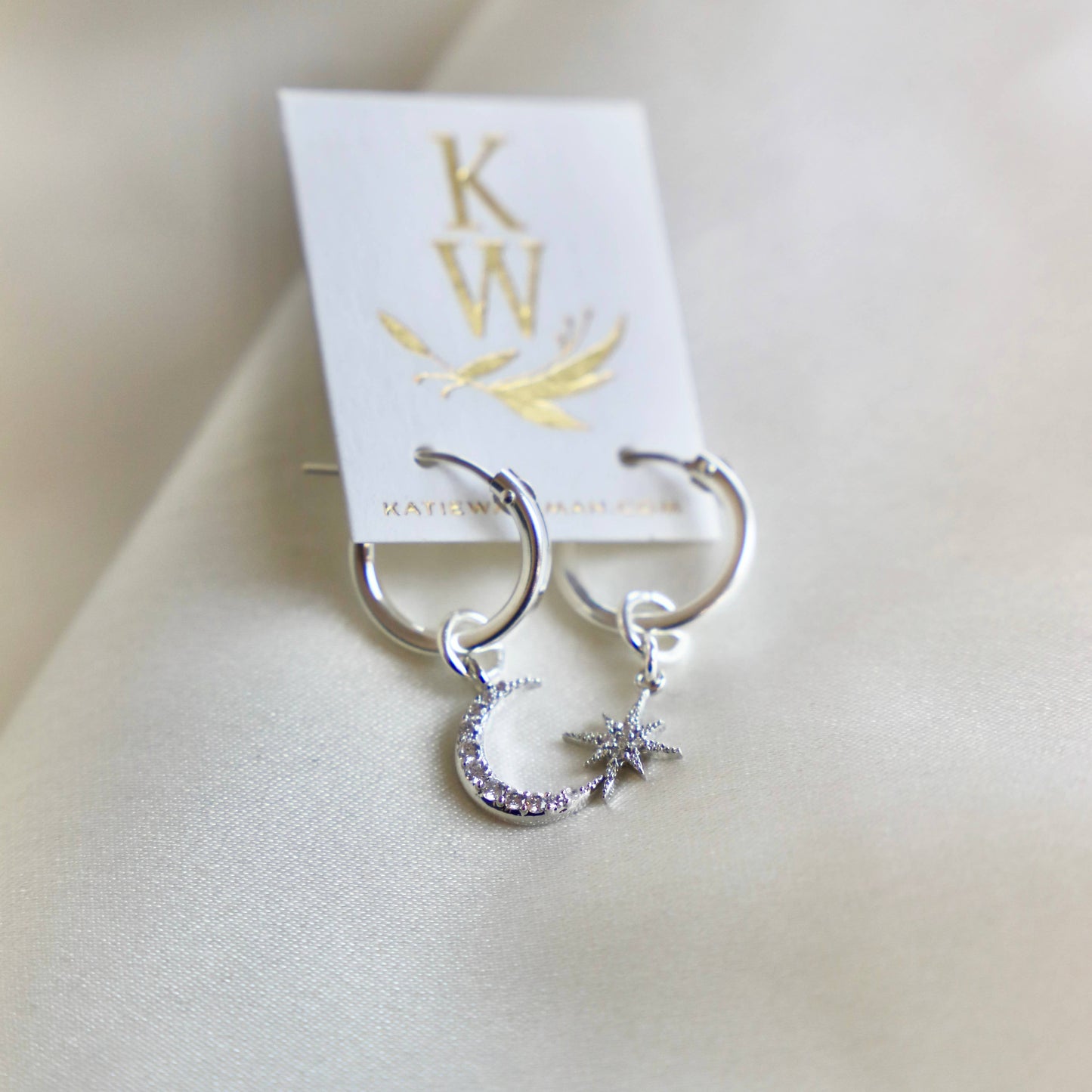 CELESTIAL STAR AND MOON HOOPS