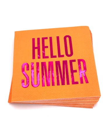 Hello Summer Cocktail Napkins - 20ct