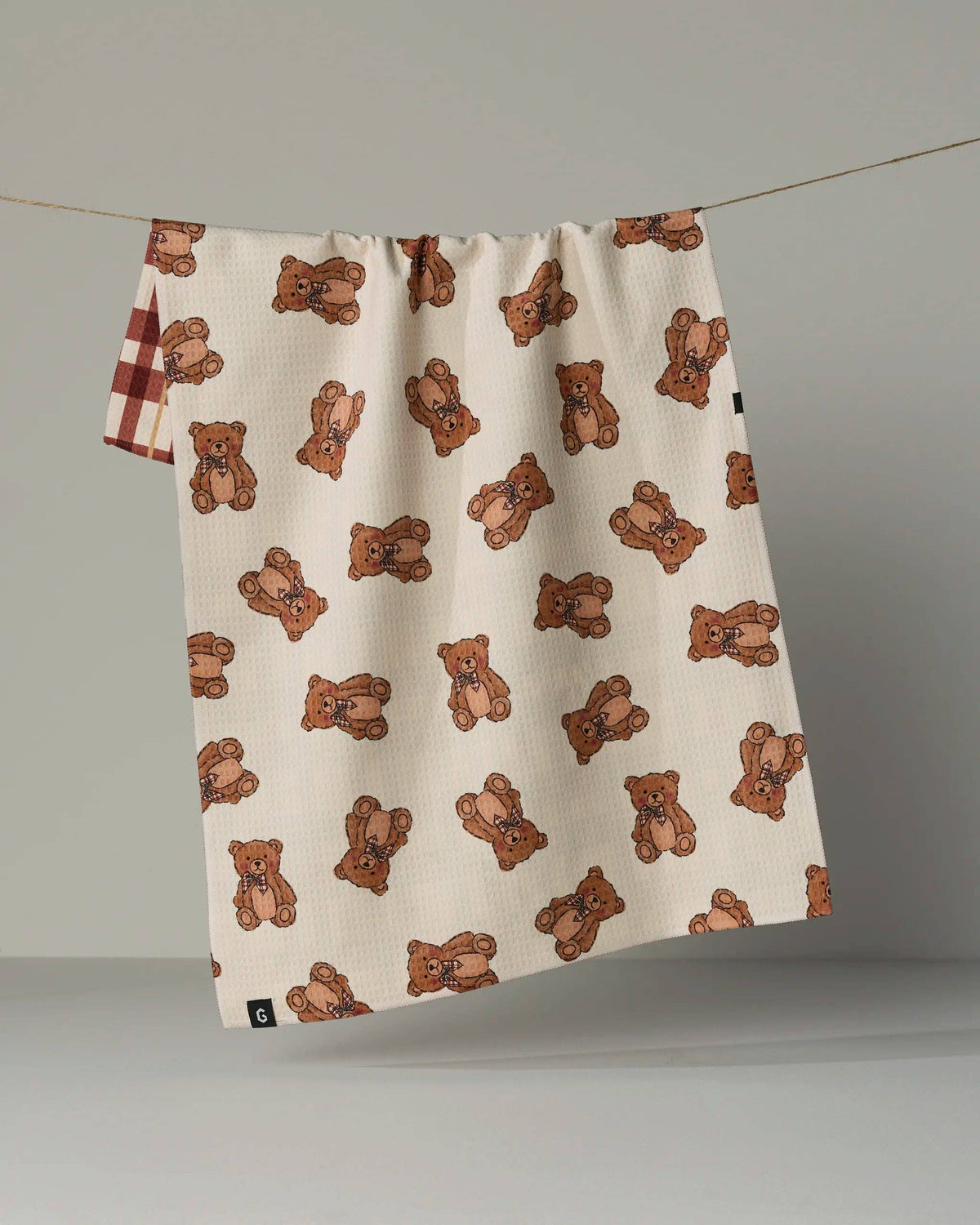Plaid Teddy Luxe Kitchen Towel