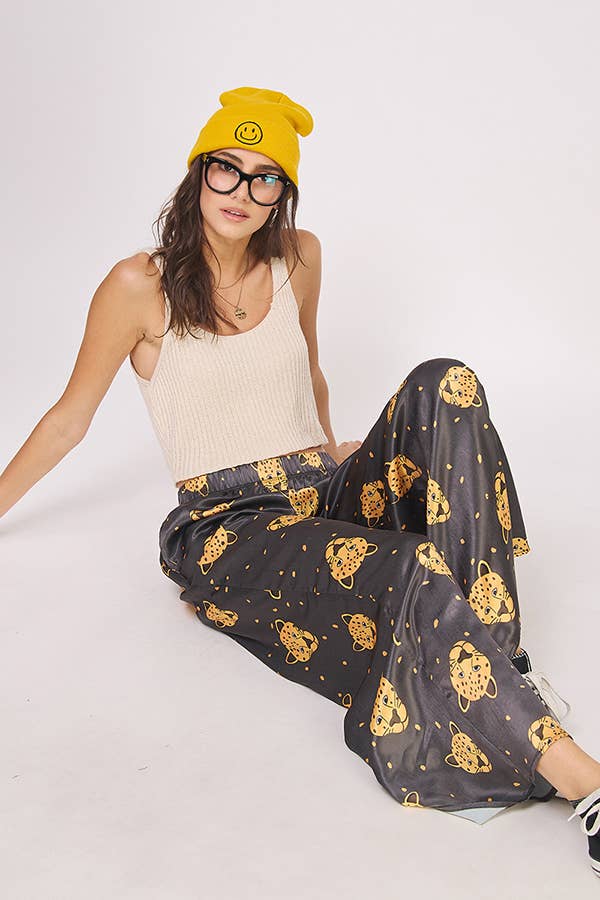 Leopard Satin Pant