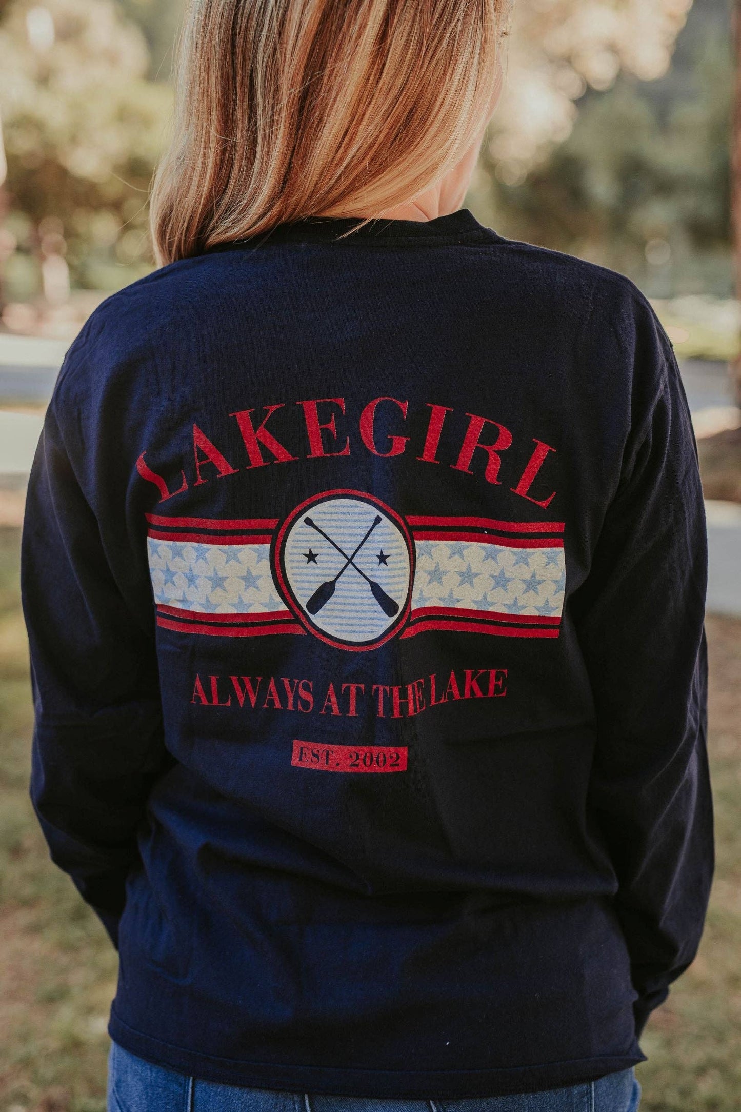 Always at the Lake Long Sleeve Ringspun Tee