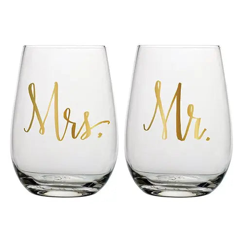 Mr. + Mrs. Wine Set