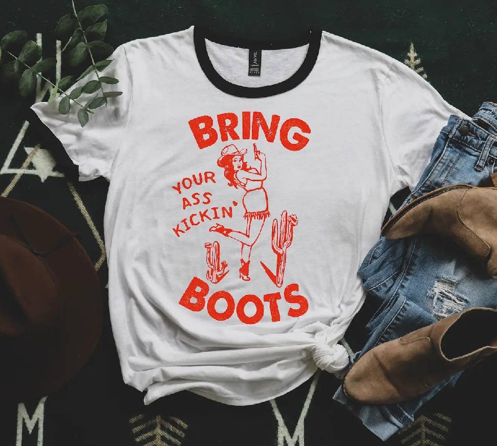 Ass Kicking Ringer Tee