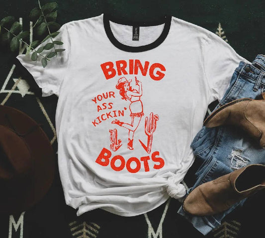 Ass Kicking Ringer Tee
