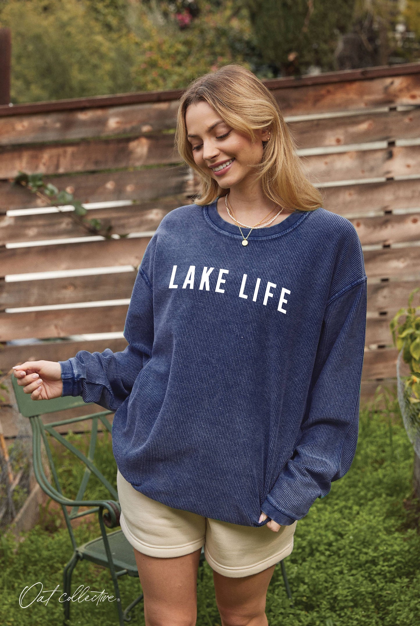 LAKE LIFE Thermal Vintage Pullover