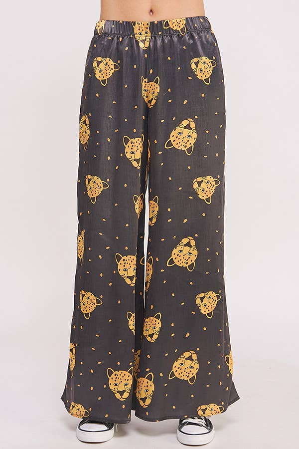 Leopard Satin Pant