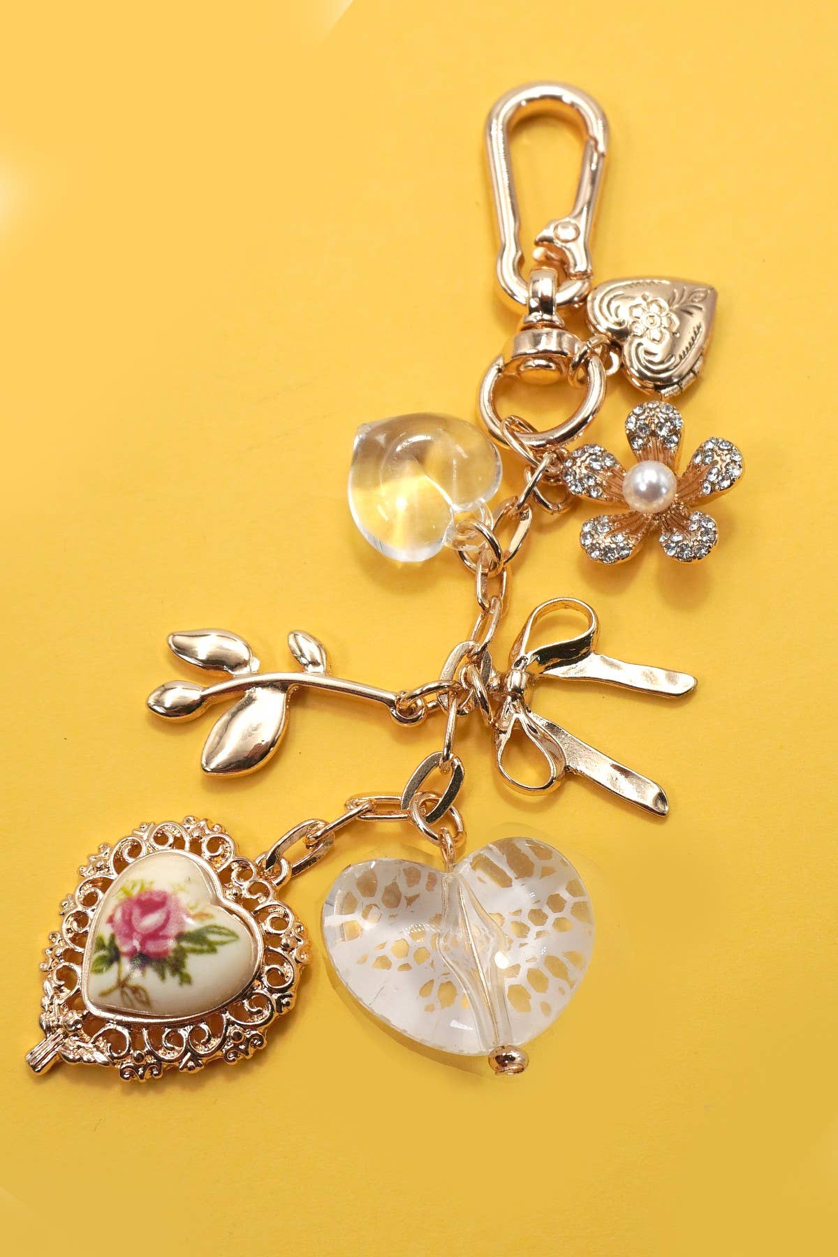 PORCELAIN LACE BAG CHARM