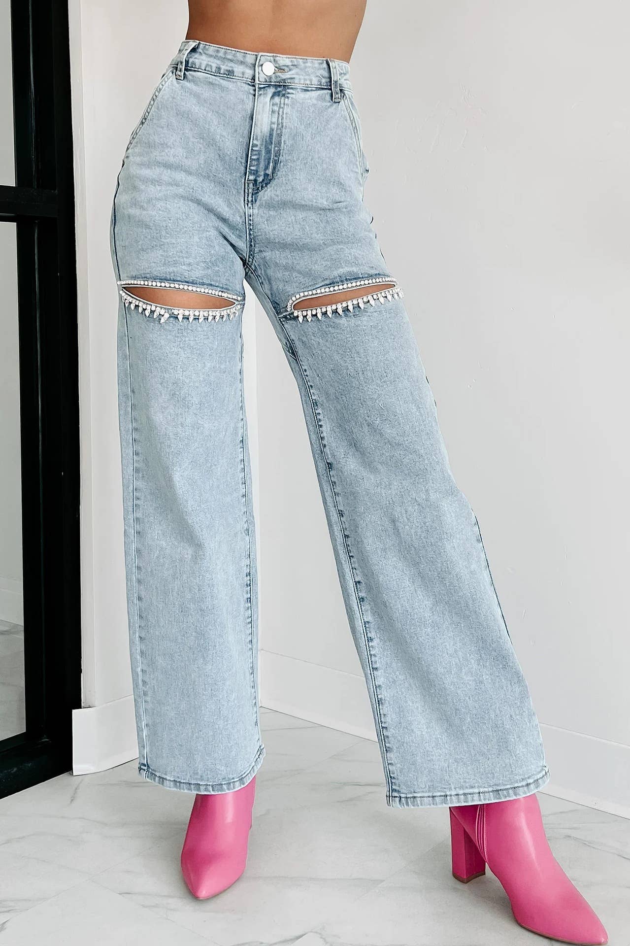 Rhinestone jeans