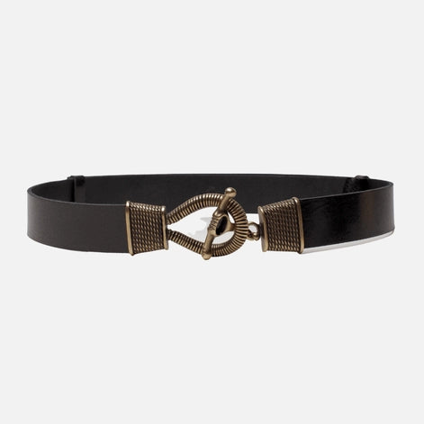 Mika Black Leather Belt