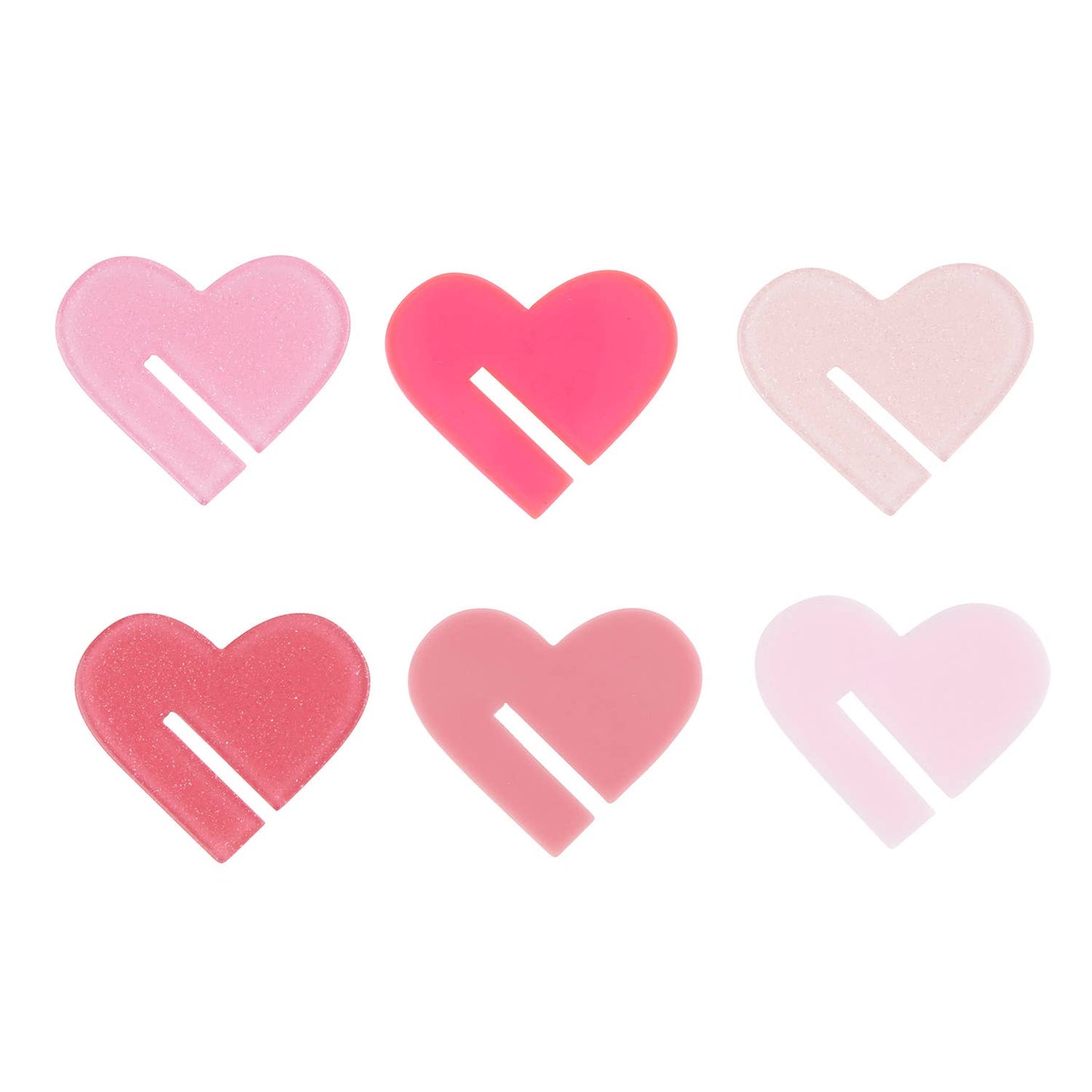 Acrylic Drink Markers - Hearts