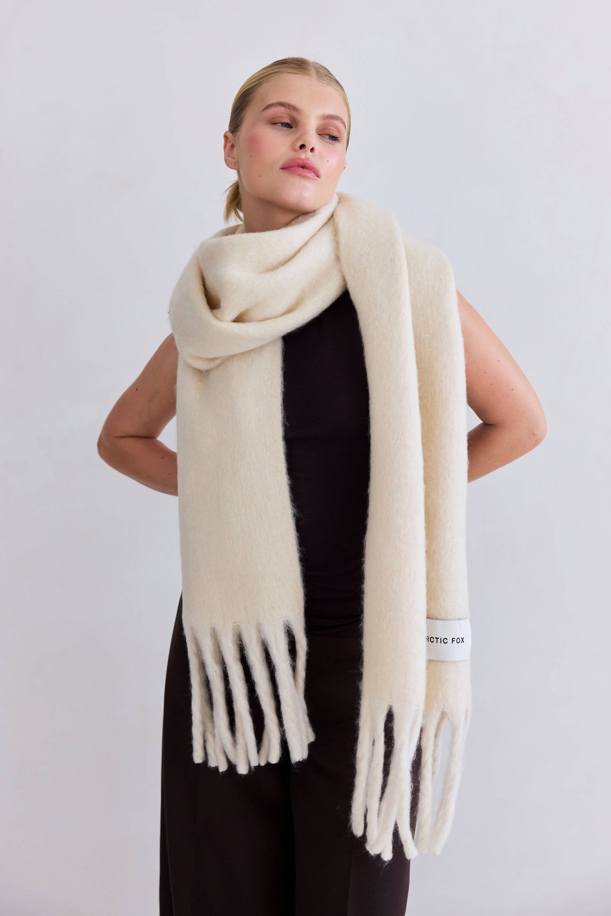 The Reykjavik Scarf - Pebble Beige
