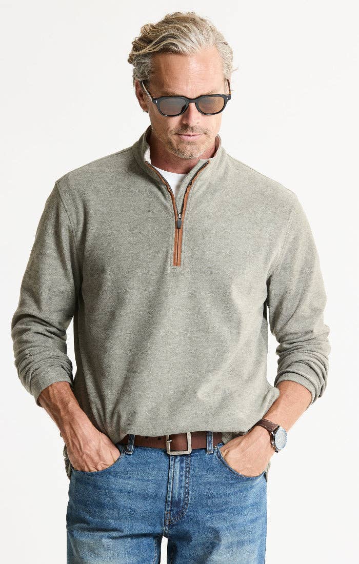 Heather Quarter Zip