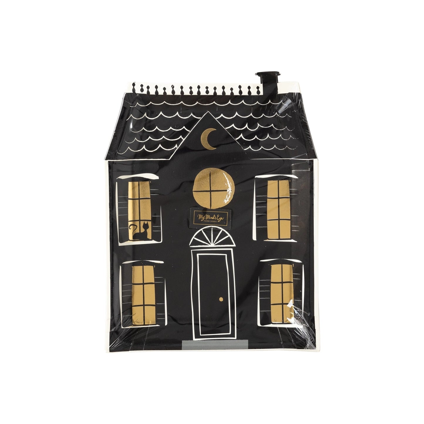 Haunted House Shaped Paper Plates Set of 8
