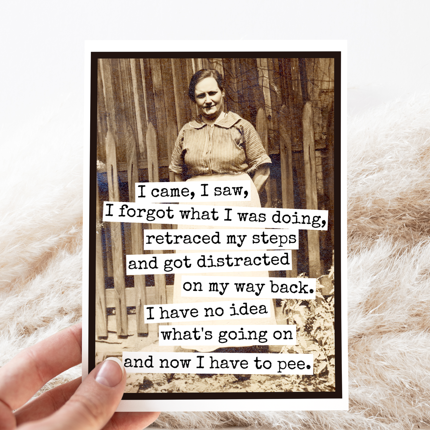 I Came, I Saw, I Forgot What I Was Doin