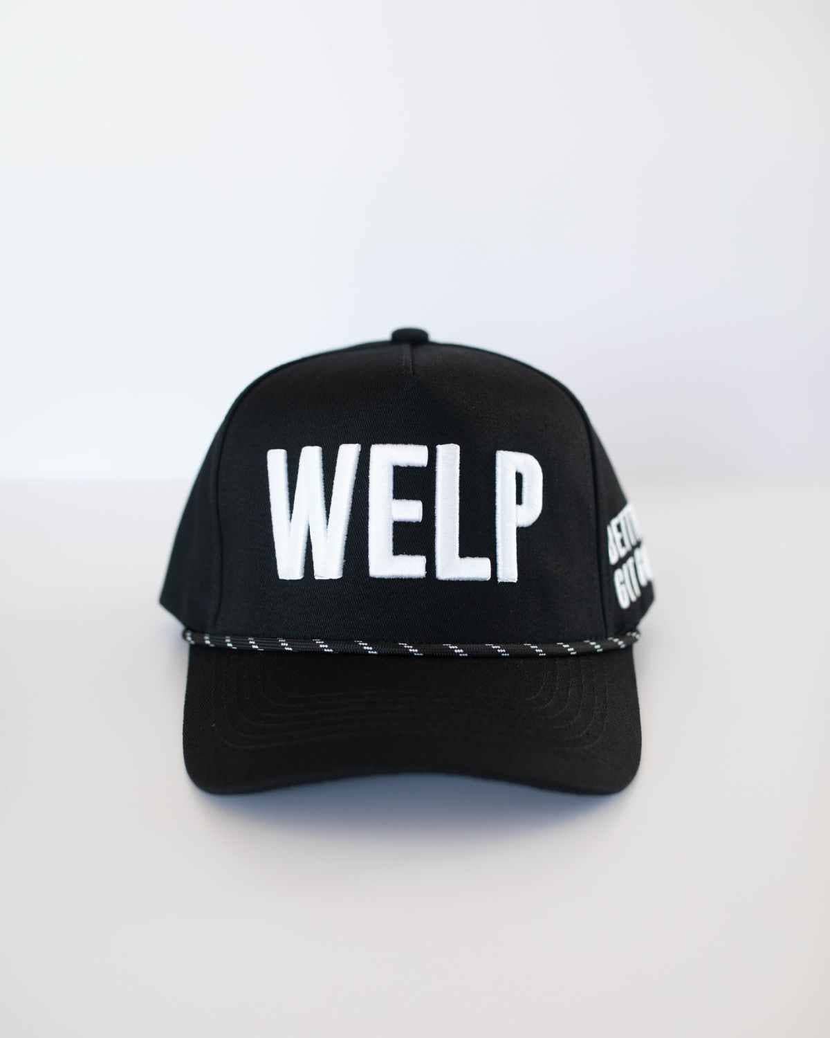 WELP - Midwest Unisex Trucker Hat Black & White
