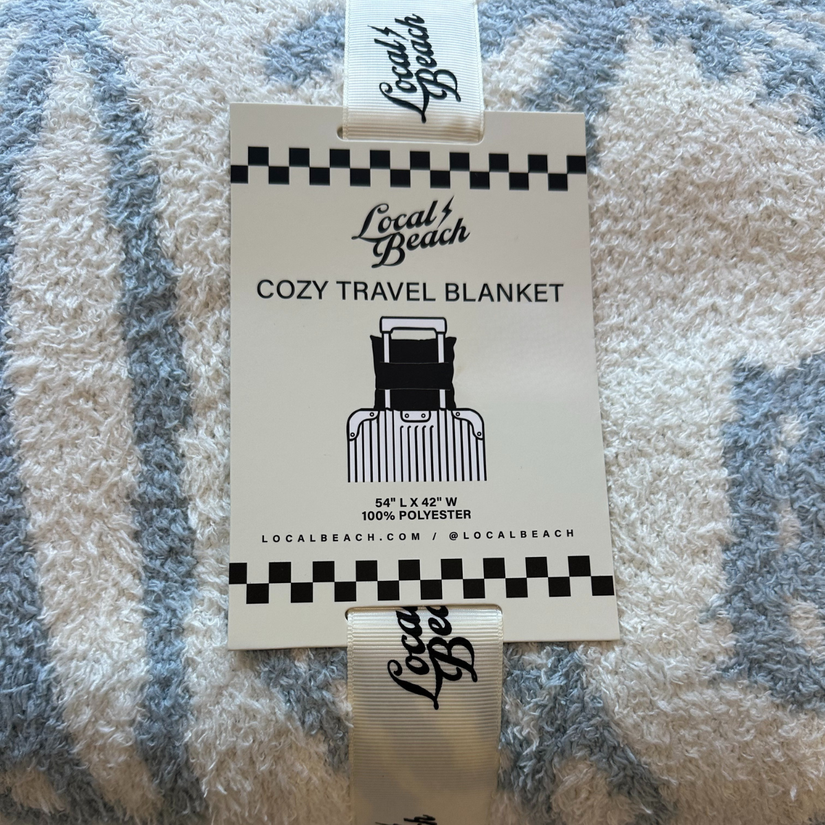 Local Beach Coastal Cowgirl Cozy Travel Blanket