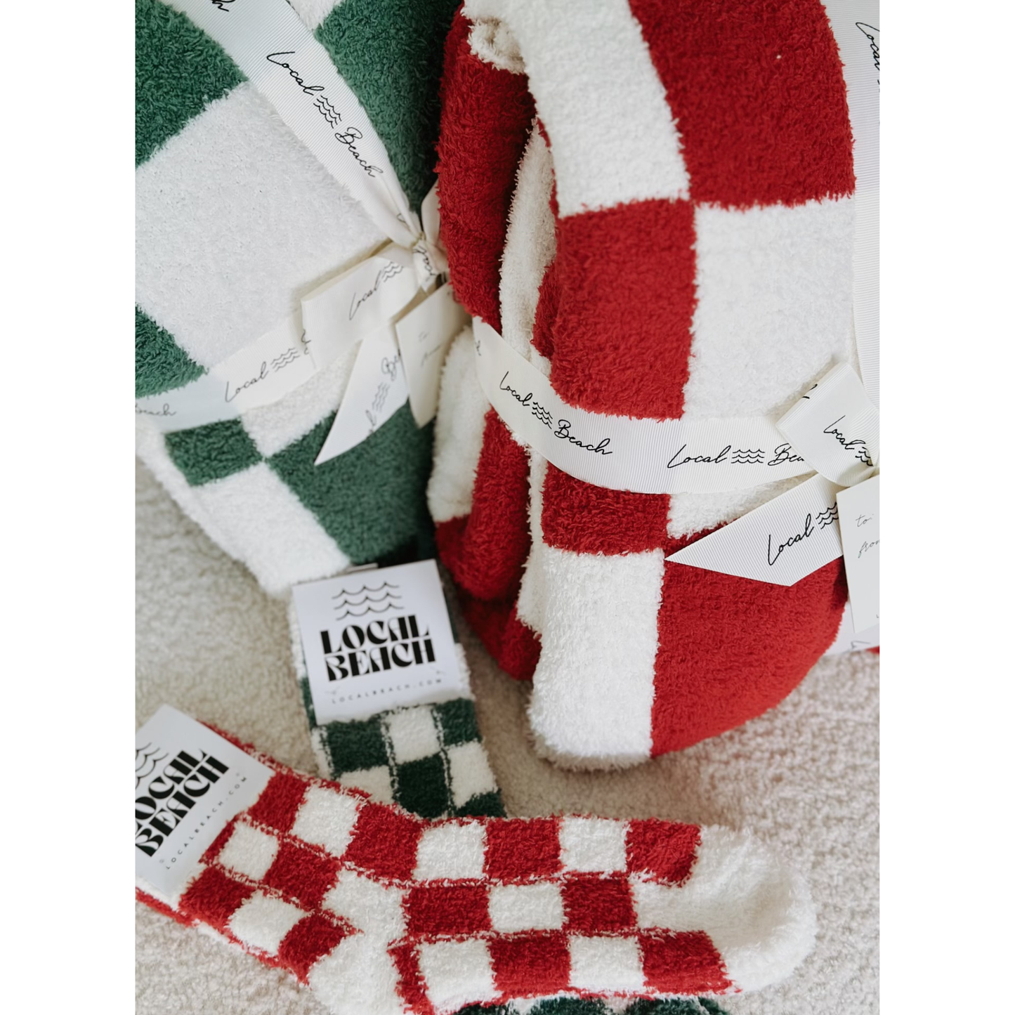Holiday Checkered Blankets