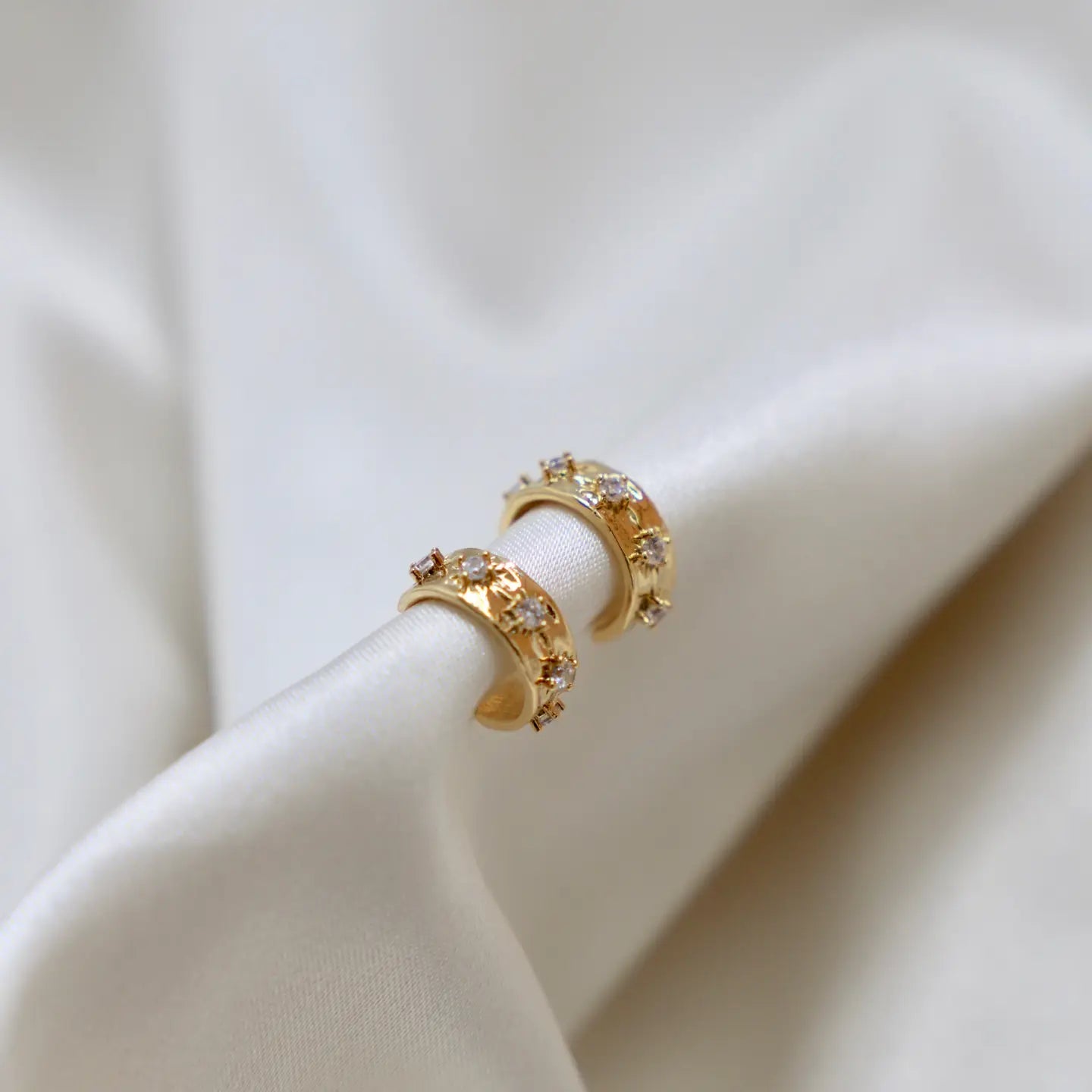 Joey Star Thick Hoop Earrings